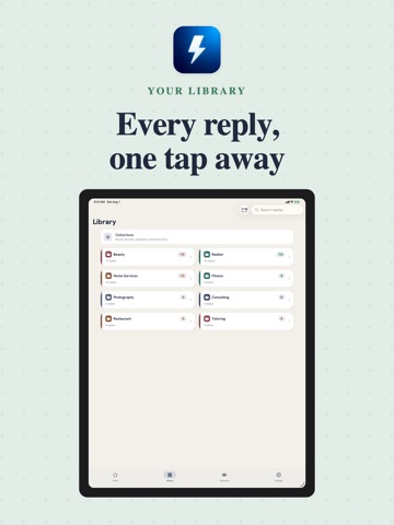Fast Reply: Saved Replies iPad screenshot
