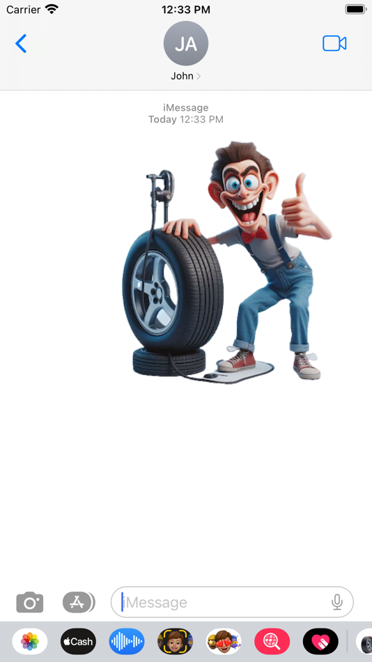 #4. Tyre Change Stickers (iOS) Podle: Paul Scott