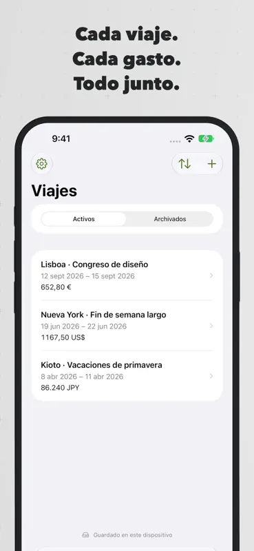 Recibos de viaje screenshot 1 of 10