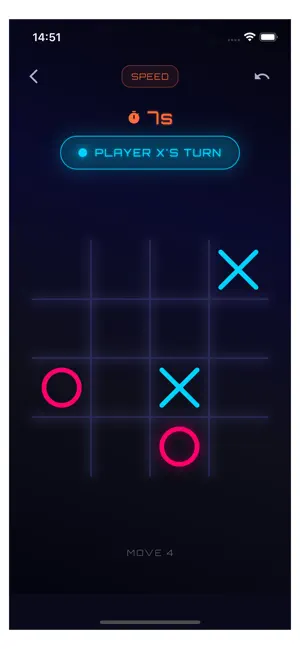 XOXO - Neon Tic Tac Toe screenshot 4