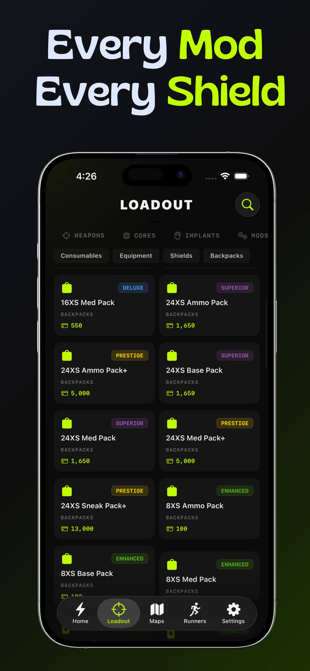 MapDex: Maps & Loadouts