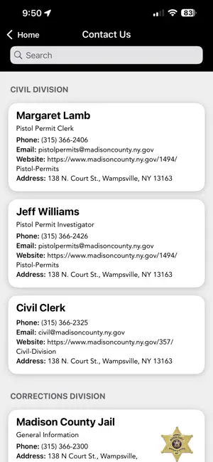 Madison County Sheriff, NY screenshot 2