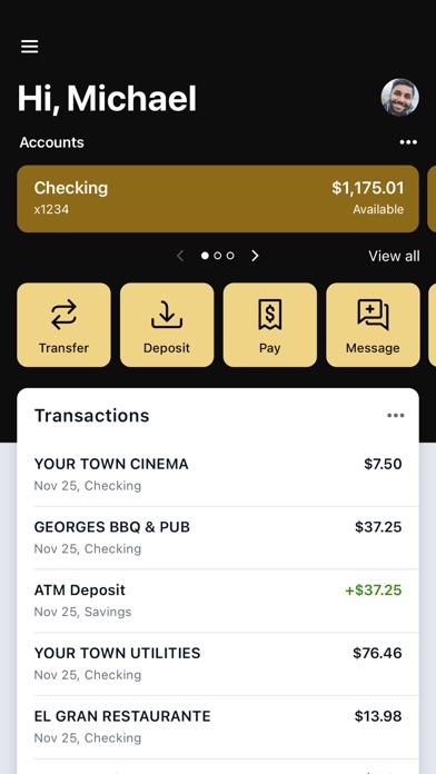 First Western Bank Screenshot