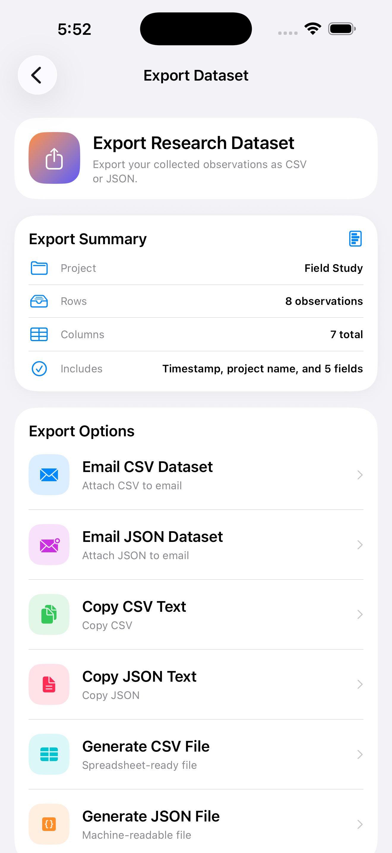 FieldLab Research screenshot 6