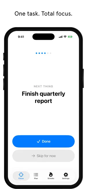 Next Thing: Daily Focus screenshot 1