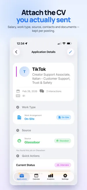 MyJobFlow: Interview Tracker screenshot 2