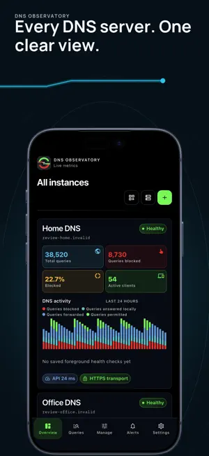 DNS Observatory: Monitor screenshot 1