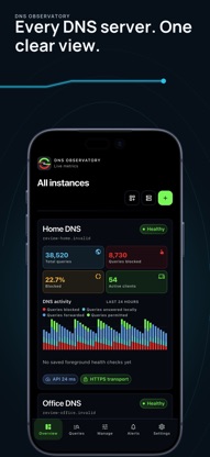 DNS Observatory: Monitor screenshot 1
