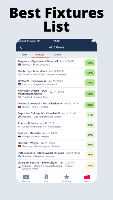 XFStats Extreme Football Stats Screenshot