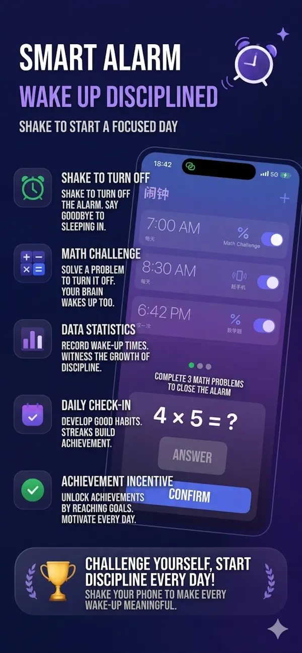 Screenshot #2 pour AlarmMVP - Wake Up Challenge