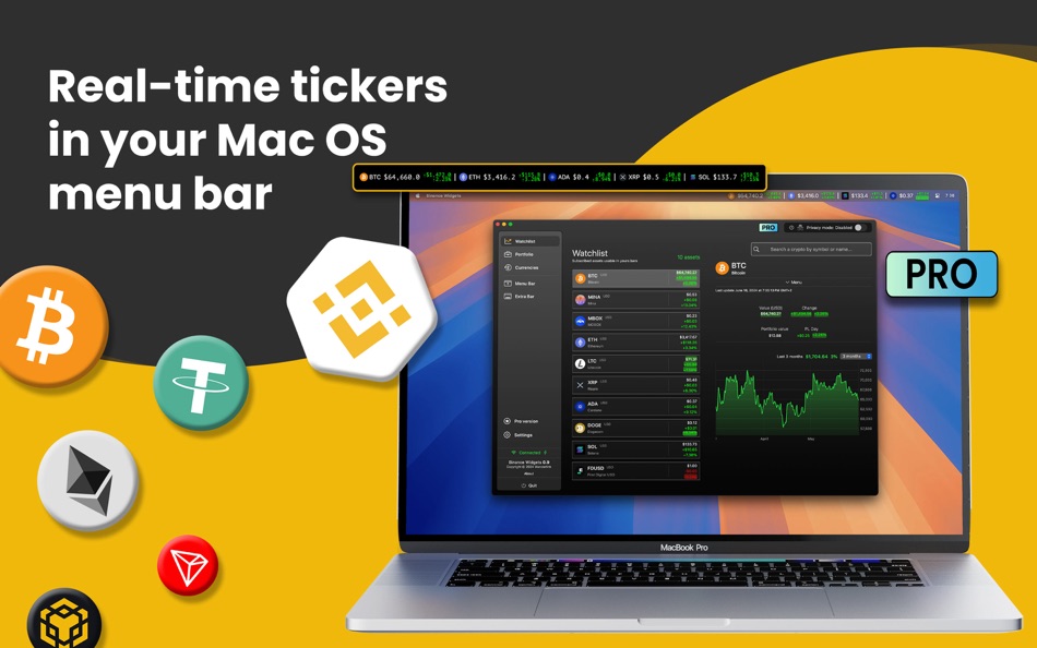 #2. Crypto Widgets for Binance (macOS) 由: Wonderlink SL