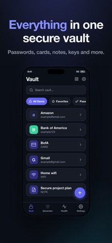 SolidPass Offline Vault iPhone screenshot