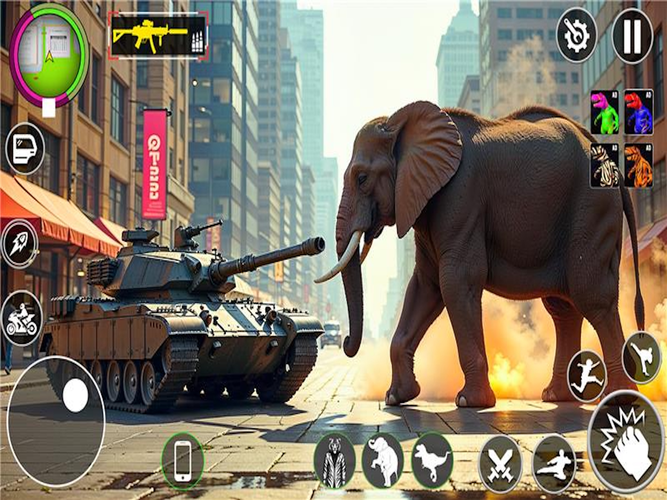 Animal City Rampage Games