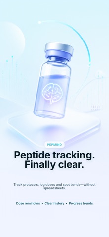 PepMind: Peptide & GLP Tracker Screenshot 1 of 6