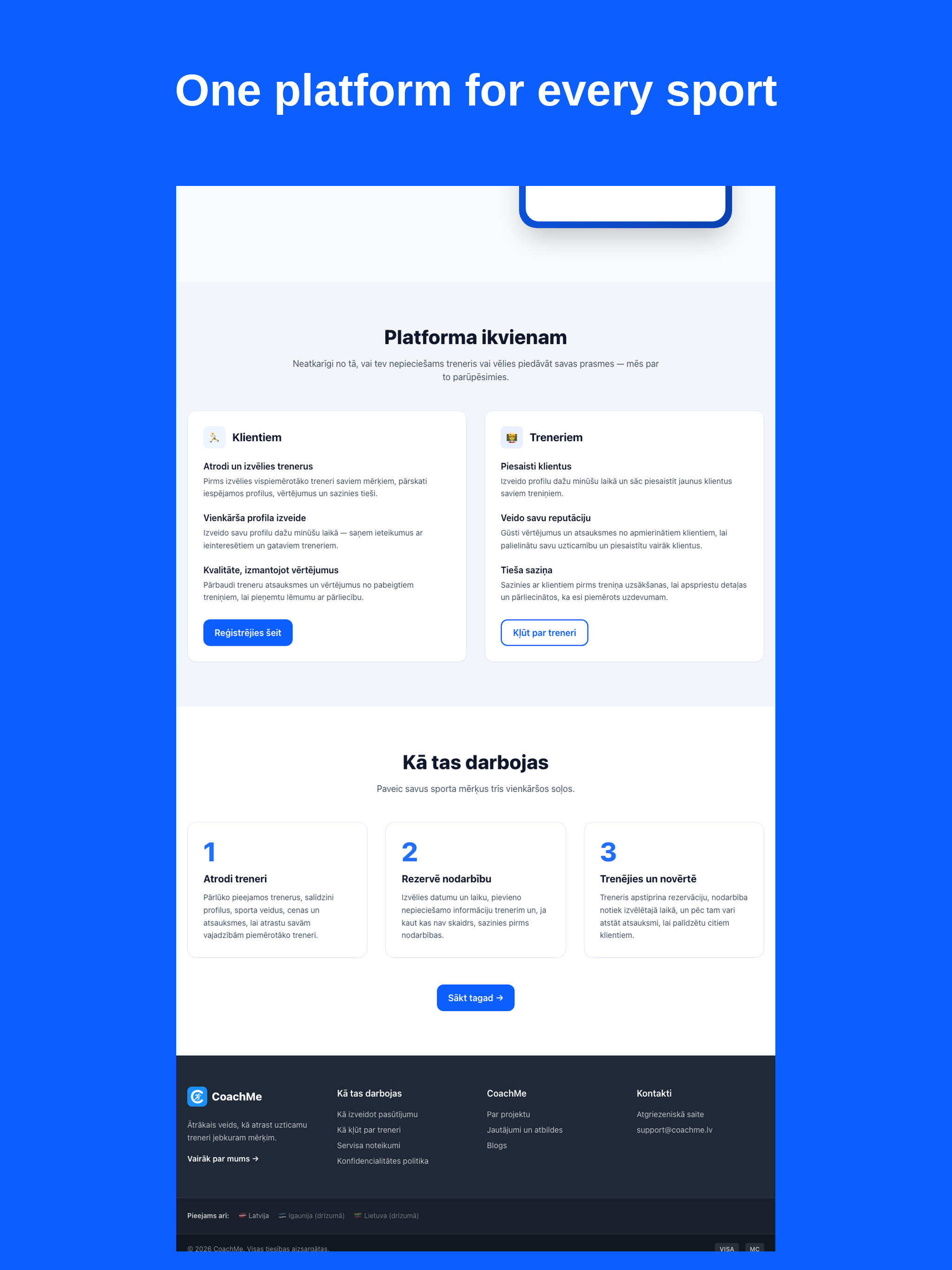 CoachMe Latvija screenshot 10