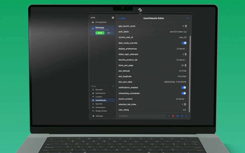 LinkLab for Xcode Simulator screenshot