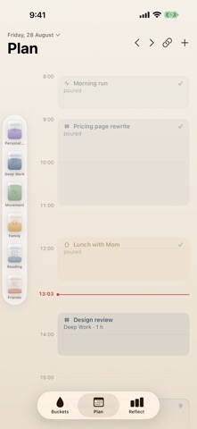 Buckets: Time Blocking Planner Screenshot 2 of 6