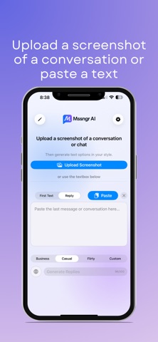 Mssngr AI screenshot