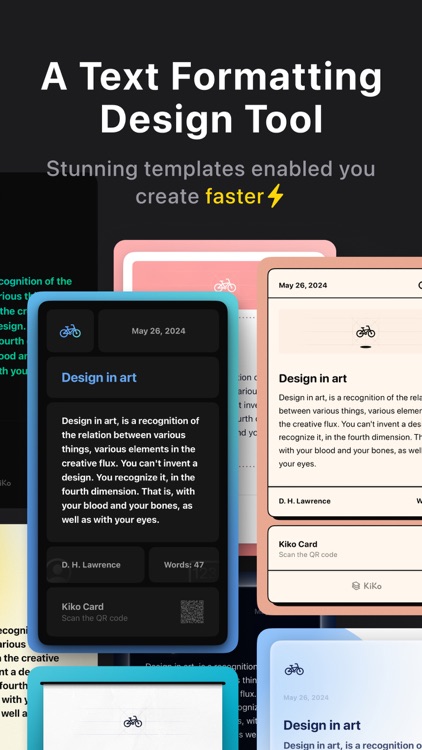 Kiko Card:Text Post & Carousel screenshot-0