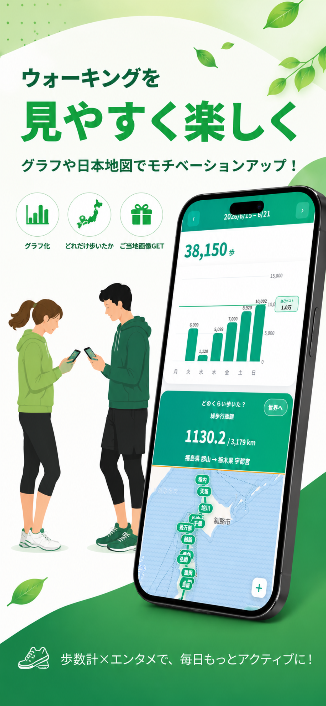 歩数計+駅伝 screenshot 4