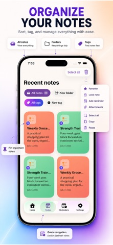 Adelis : Notes iPhone screenshot