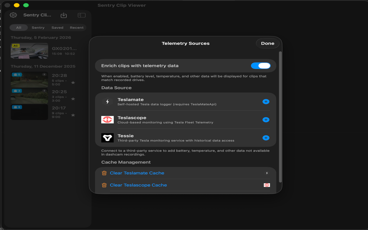 Sentry Clip Viewer