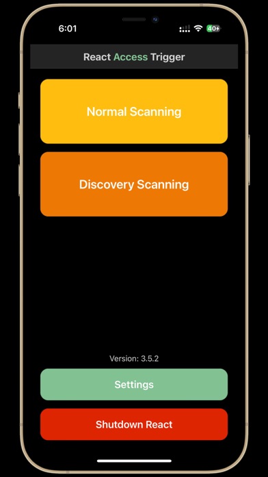 React Access Trigger Screenshot
