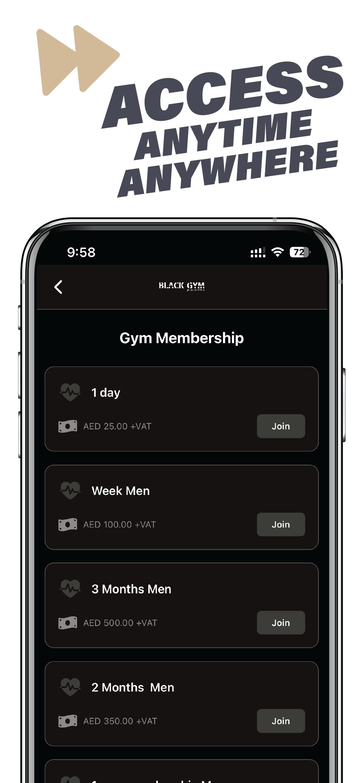 Black Gym Fujairah screenshot 3