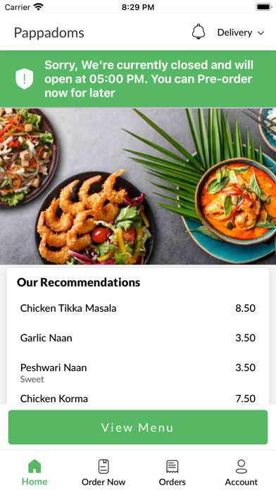 Pappadoms, Screenshot
