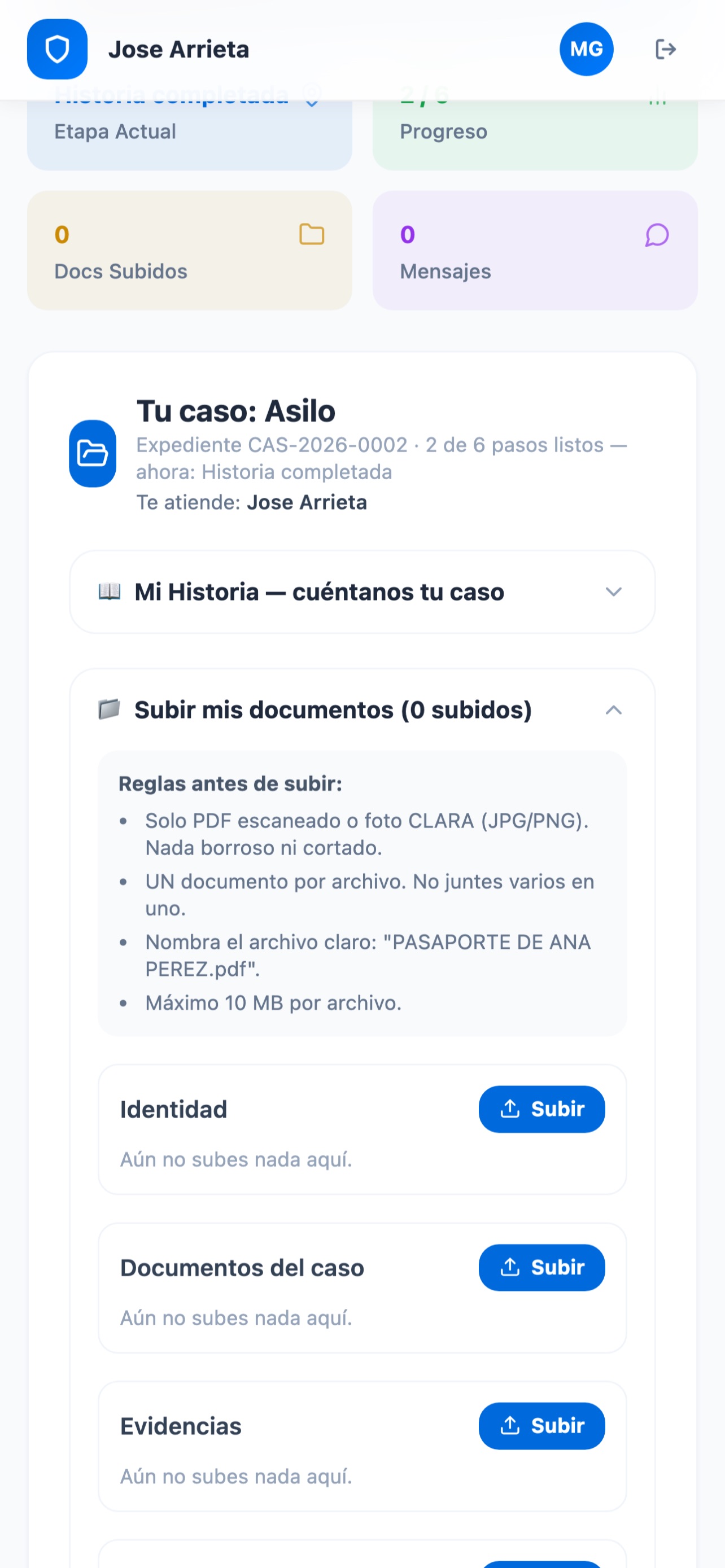 Screenshot 1 of Astra: Sigue tu caso