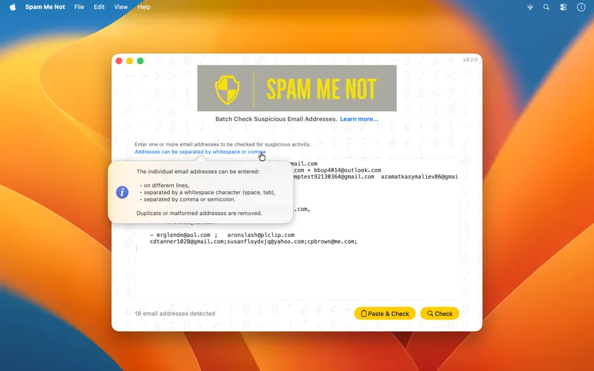 Screenshot von Spam Me Not auf dem iPhone 3