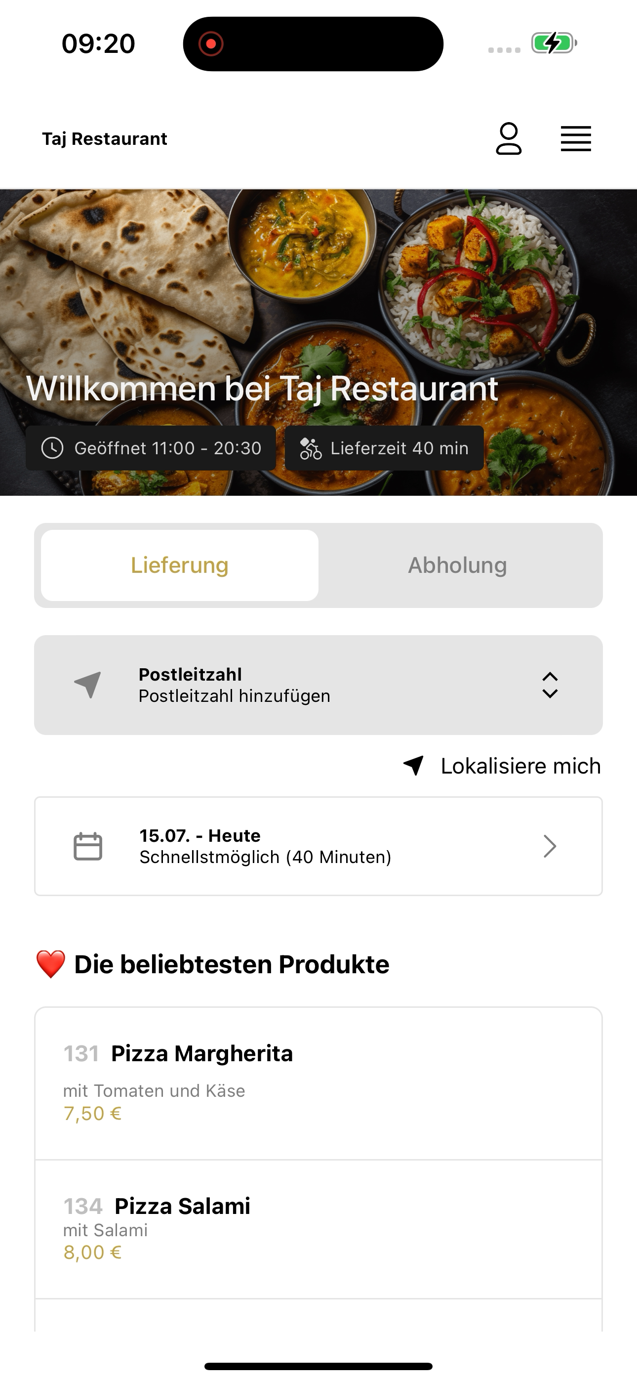 Taj Restaurant screenshot 5