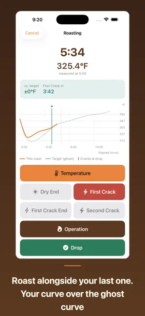HazeLog - Coffee Roast Curves screenshot 1