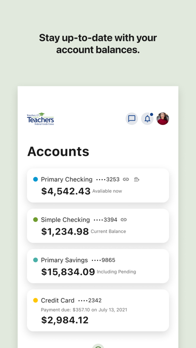 WCTFCU Mobile Access iPhone screenshot 3 - Finance app