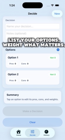 Decidum iPhone screenshot