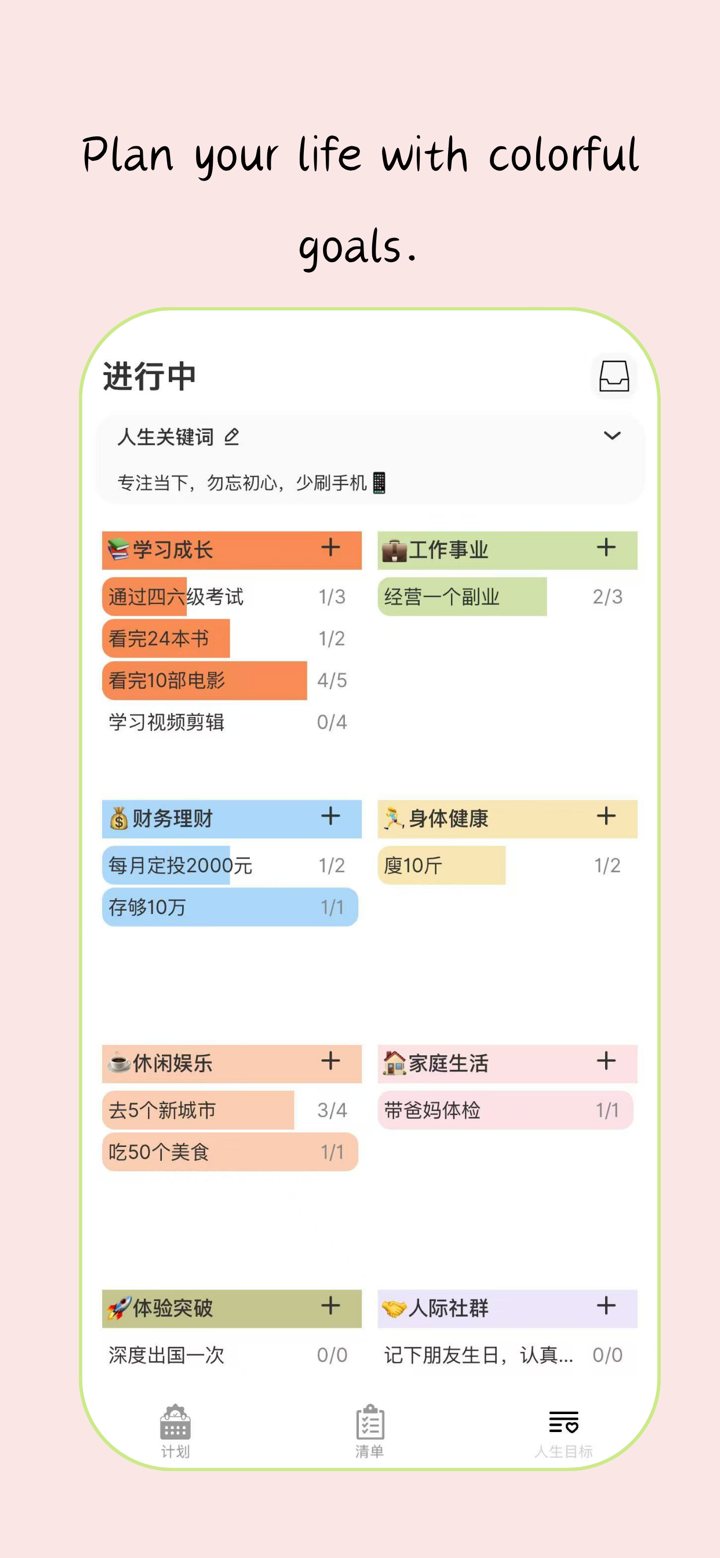 小芽计划-周计划,日程计划,日历记事,待办计划 screenshot 4