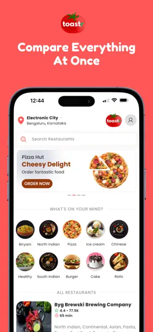 Toastr - Compare Food Delivery screenshot 2