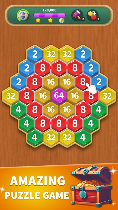 Hexa Connect Puzzle Screenshot 1 of 8