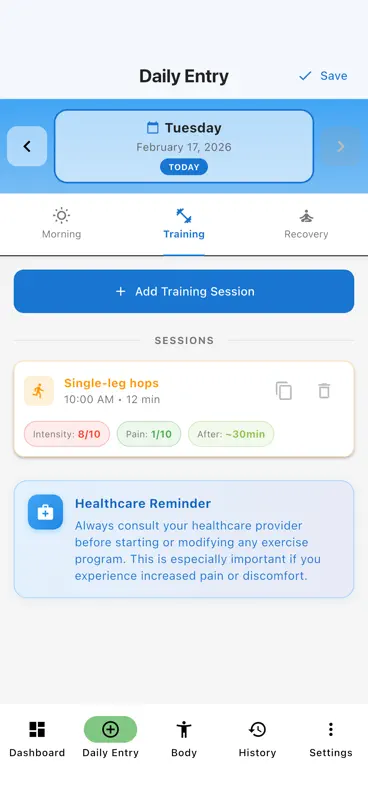 Tendon Tracker screenshot 2 of 10
