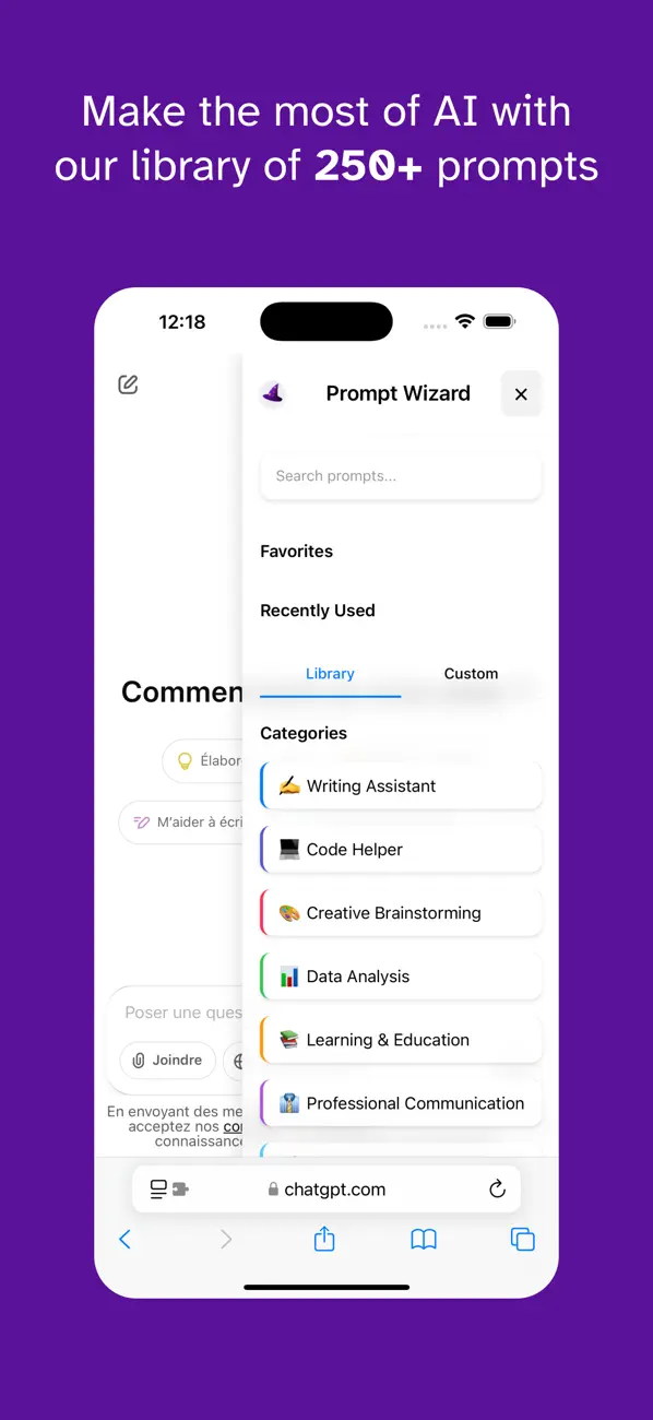 Screenshot #1 pour Prompt Wizard - AI Assistant