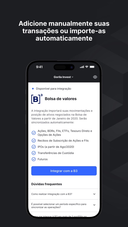 Gorila: gestão de investimento screenshot-4