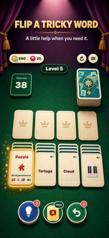 Language Solitaire: Word Game iPhone screenshot