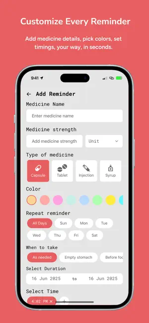 Pillary - Medicine Reminder screenshot 3
