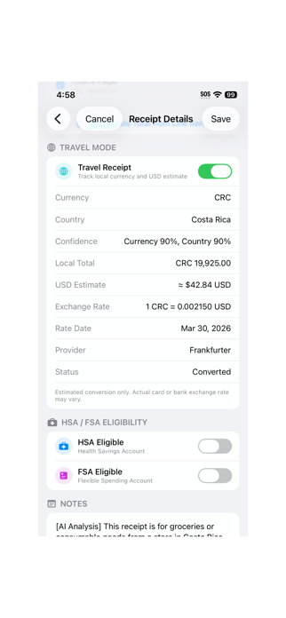 Receipt Savior - Save Receipts Screenshot 5 of 8