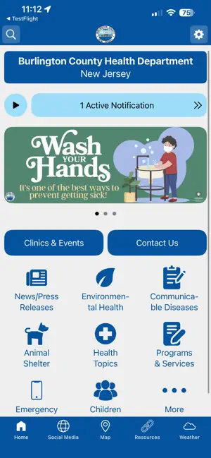 Burlington County Health screenshot 1