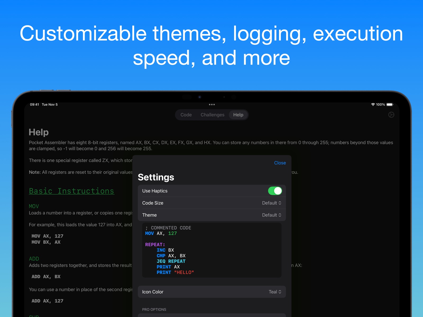 Pocket Assembler ipad screenshot 3