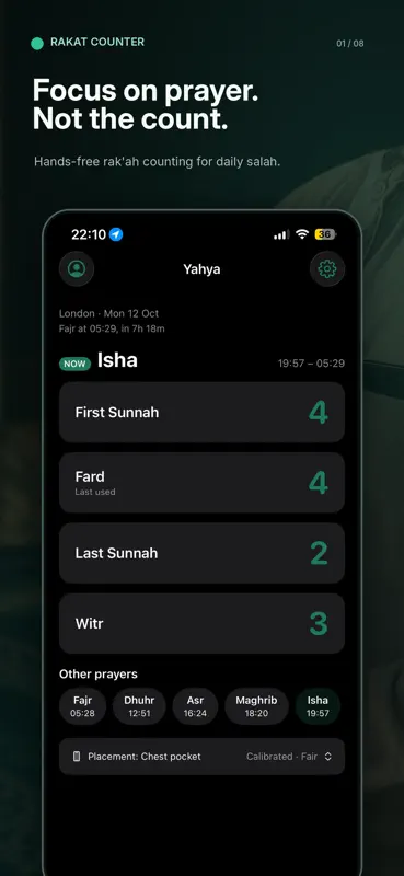 Vaydeen: Rakat Counter screenshot 1 of 8