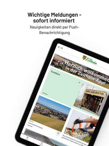 Gemeinde Zeithain iPad screenshot