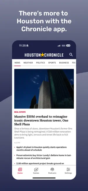 Houston Chronicle screenshot 1