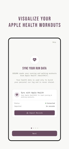 GOGUMA: Visual Running Log screenshot